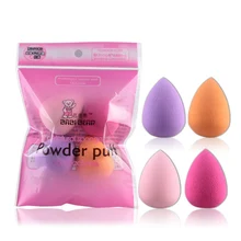 4 Pcs/Set Foundation Sponge Facial Makeup Sponge Cosmetic Puff Smooth Beauty Gourd Powder Puff Make Up Sponge for face cocute 50pcs lot soft cosmetic sponge powder puff pro beauty makeup sponge power puff gourd blender smooth puff flawless