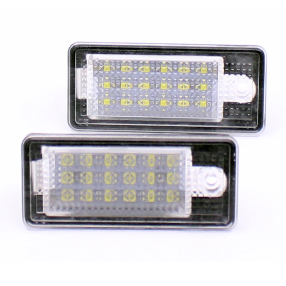 1 пара ошибок светодио дный номерной знак свет для Audi A3 S3 8 P A4 S4 8E H RS4 Q7 A6 A8|license plate