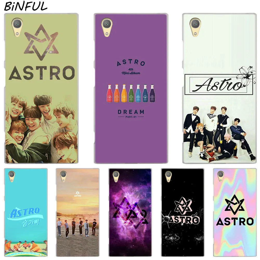 Прозрачный чехол KPOP ASTRO в форме сердца для Sony Xperia Z3 Z5 Premium M4 Aqua M5 X XA XA1 C4 C5 E4 E5 XZ XZ2 Compact