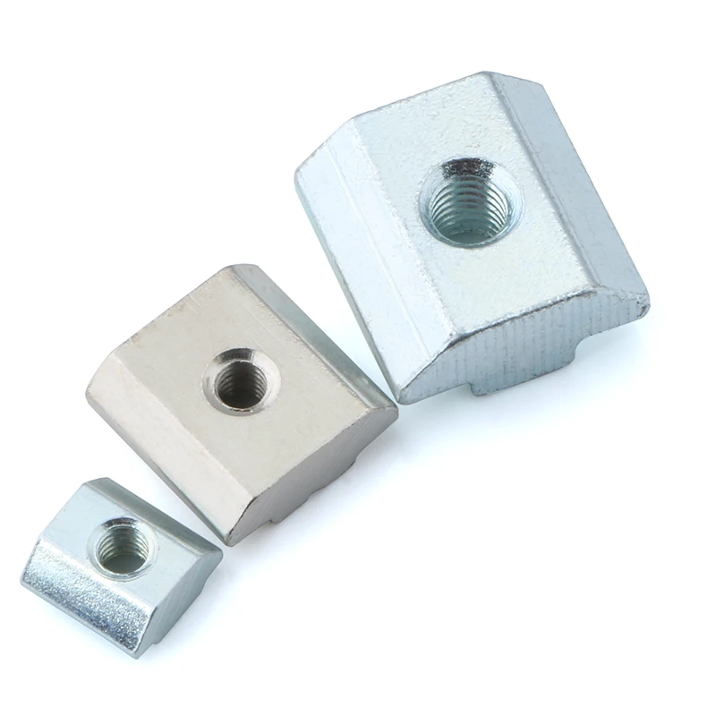 

50/10pcs T Block square nuts M3 M4 M5 M6 M8 Slot t nut Sliding hammer nut for 2020 3030 4040 Aluminum profile fasten nuts