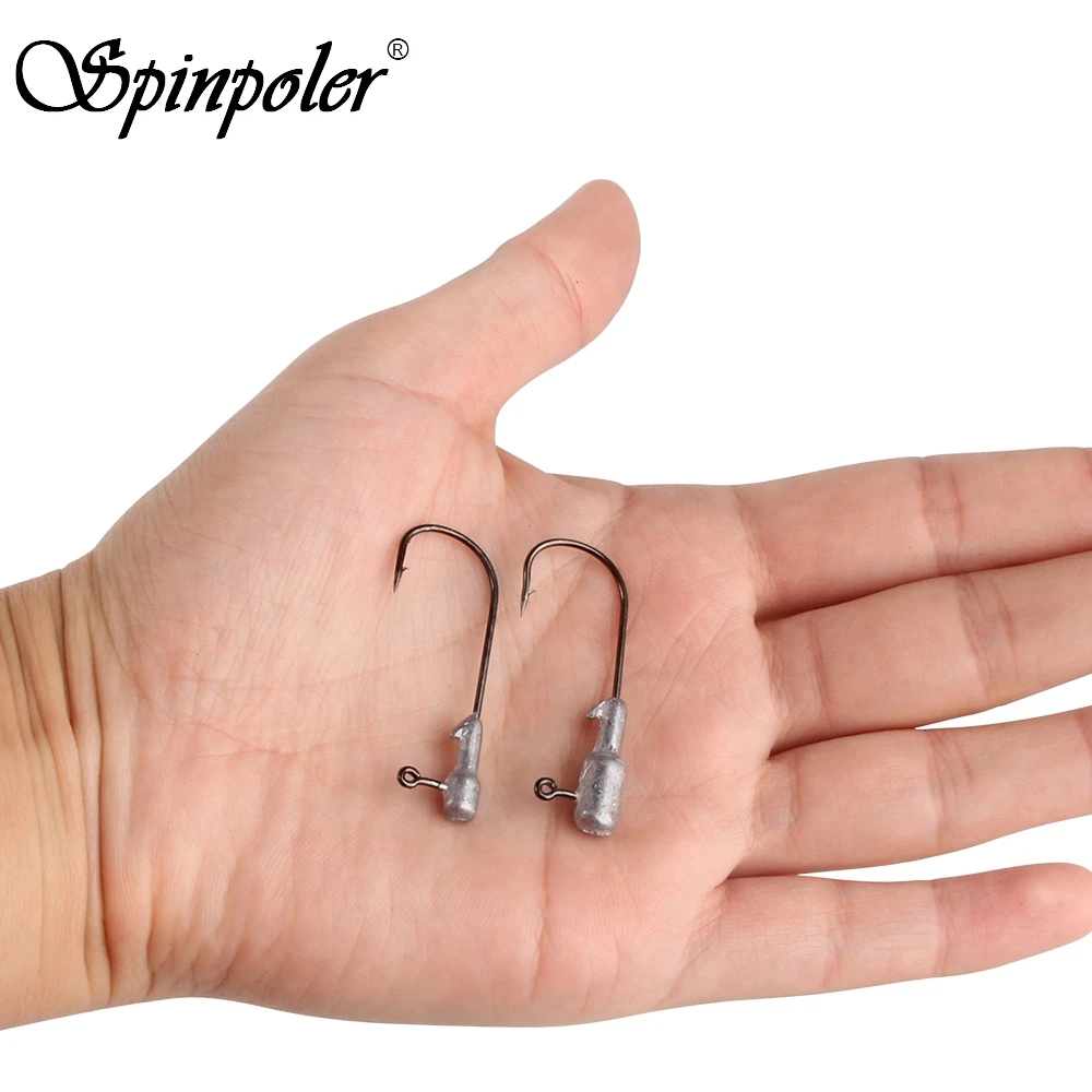 10pcs/Lot Fishing Head Hooks 1.8g 3.5g Lead Head Hook Swimbait Crank