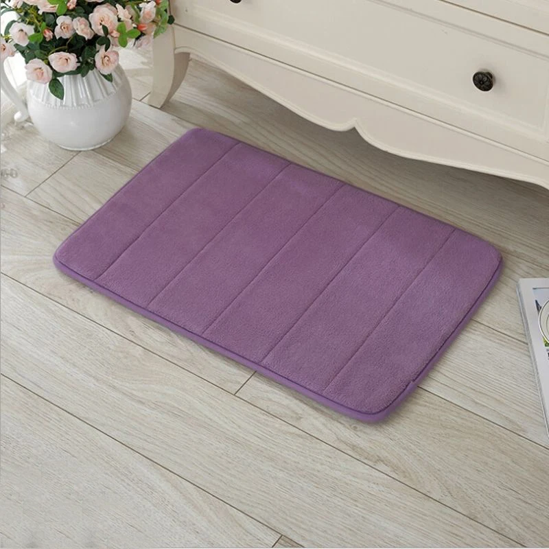 40 60 Korean Style C Velvet Fabric Memory Foam Bath Mat 40 60 Korean Style C Velvet Fabric Memory Foam Bath Mat Absorbent Slip Resistant Pad Bathroom Mats Ib088 P0 5 In From Home Garden On