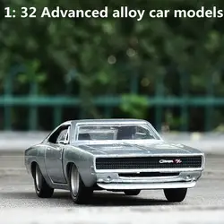 1: 32 advanced сплава модели автомобилей, высокая моделирования классическое зарядное устройство 1968 автомобилей модель, металл diecasts, игрушечных