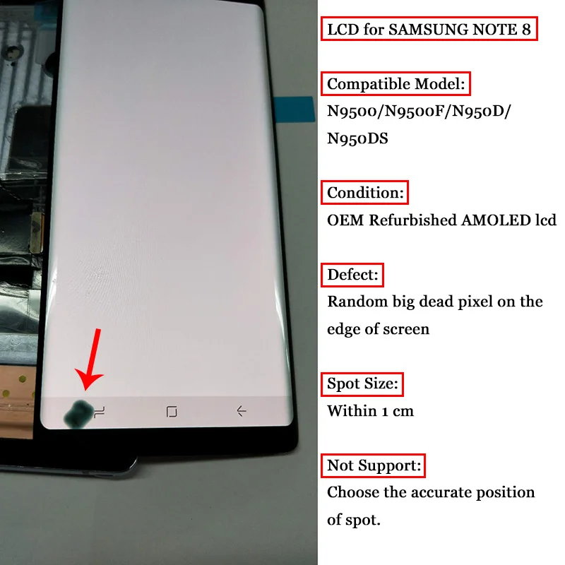 Протестированный дисплей для samsung Galaxy S9 PLUS G960 ЖК-дисплей с экраном S8 plus G950 G955 дигитайзер S7 Edge G935F сенсорный экран Note 8 Spot
