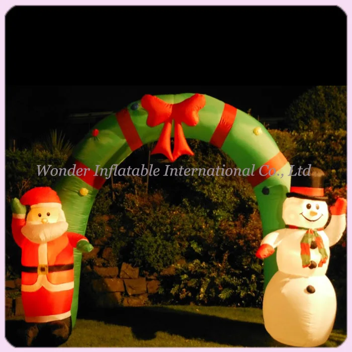9ftH Advertising inflatable christmas arches,christmas inflatable arch