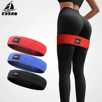 

FDBRO Elastic Bands Gym Resistance Bands Set Yoga Stretching Training Fitness Workout Hip Resistance Bands Booty Leg Exercise
