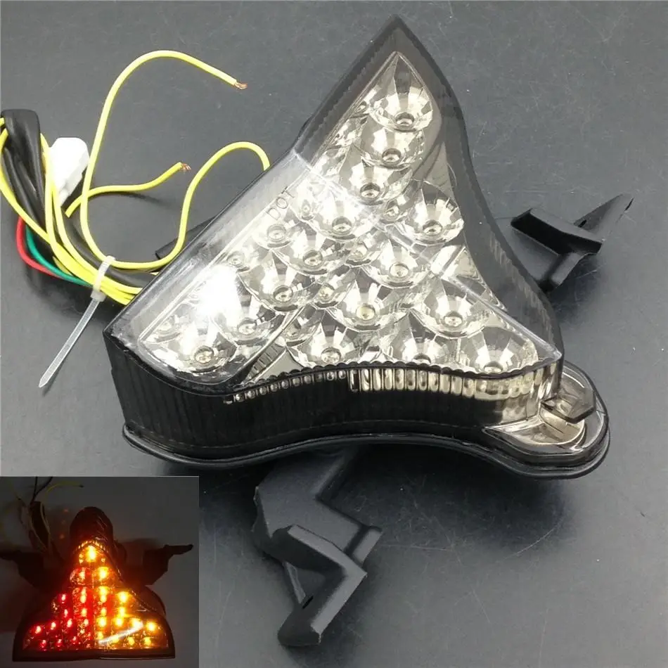 

Motorcycle LED Rear Running Turn Signal Tail Light Integrated Tail light Fit For Yamaha YZF R1 2009 2010 2011 2012 2013 Smoke
