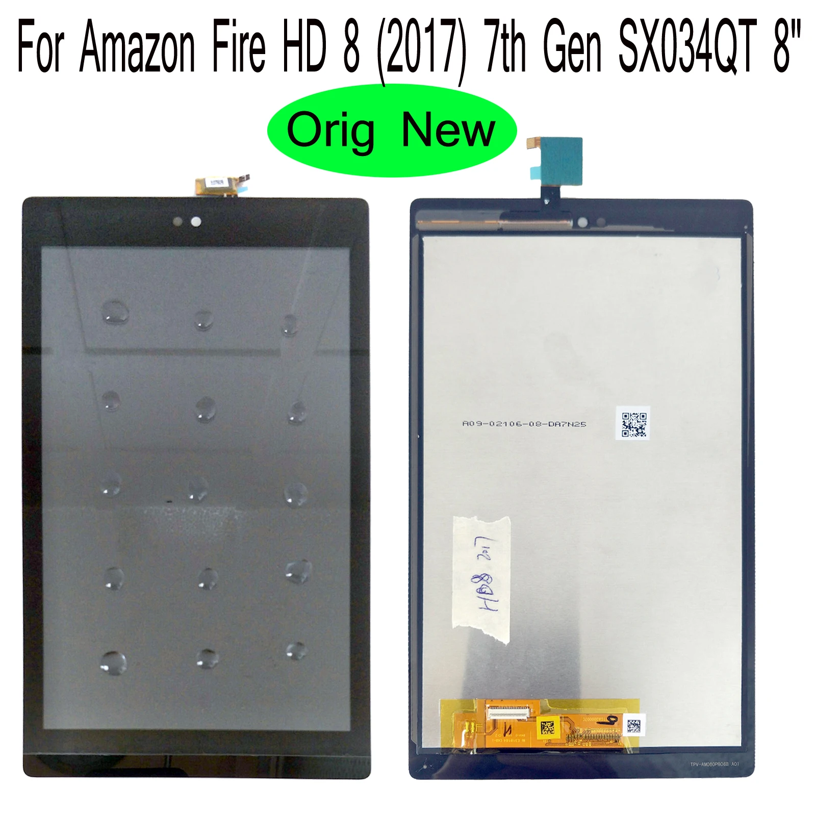 

Shyueda For Amazon Fire HD 8 (2017) HD8 2017 7th Gen SX034QT 8" 100% Orig AAA+ IPS LCD Display Touch Screen Digitizer With tool