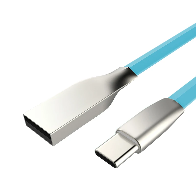 Suntaiho usb type C кабель передачи данных для быстрой зарядки type-C кабель мобильного телефона для Xiaomi samsung s8 OnePlus 2 Nexus 6P USB C - Цвет: Blue