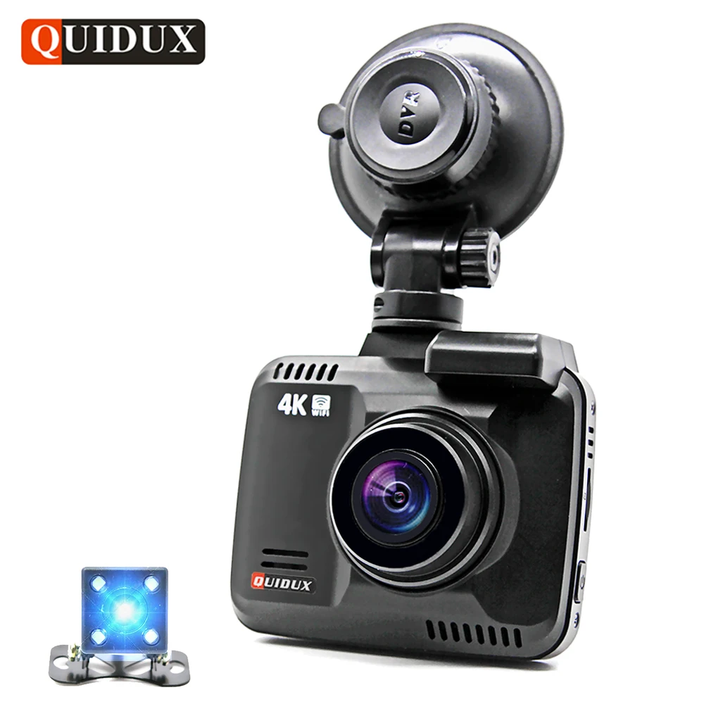 

Bluavido 4K UHD 2160P Car DVR Camera GPS Tracker WDR Night vision Dash Cam Video Recorder Novatek 96660 Dual Lens Camcorder