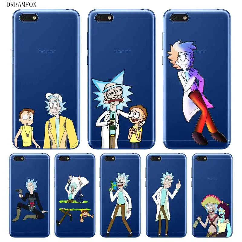 N369 Rick Morty Funny Soft TPU Silicone Case Cover For Huawei Honor 8C 8X 9 10 20i V10 V20 Note10 Max Lite Magic2 |