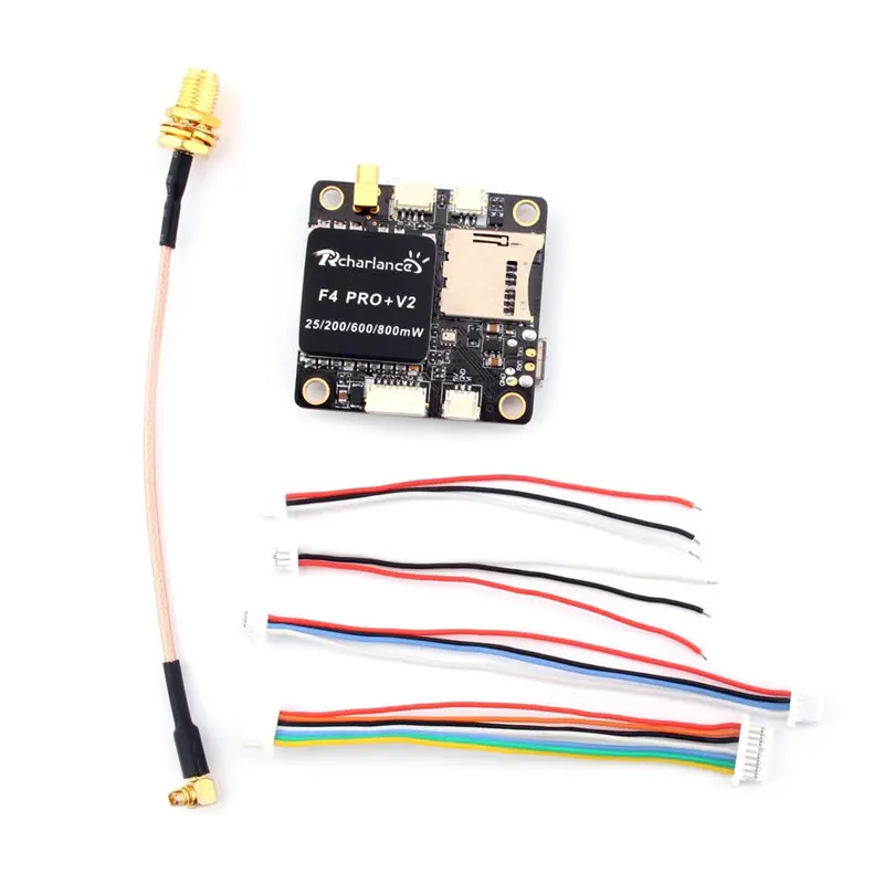 

30.5*30.5mm Rcharlance F4 Pro V2 F4 Flight Controller OSD BEC AIO 40CH 25/200/600/800mW VTX For RC Models Multicopter Part Accs
