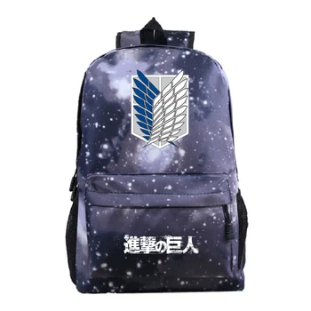 

Mochila Hombre Attack on Titan 3 Laptop Backpack Men Women Backbag Travel Sac a Dos Plecak Zipper School Bag For Teenage Girls
