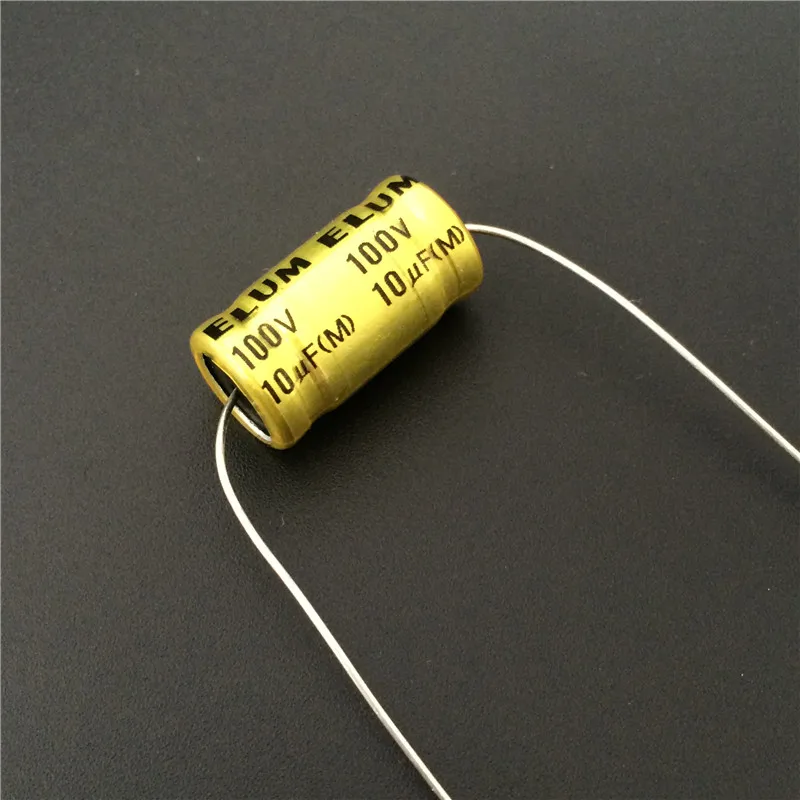 CONDENSATORI ELETTROLITICI 10uF 100V ASSIALI NON POLARIZZATI CROSSOVER AUDIO