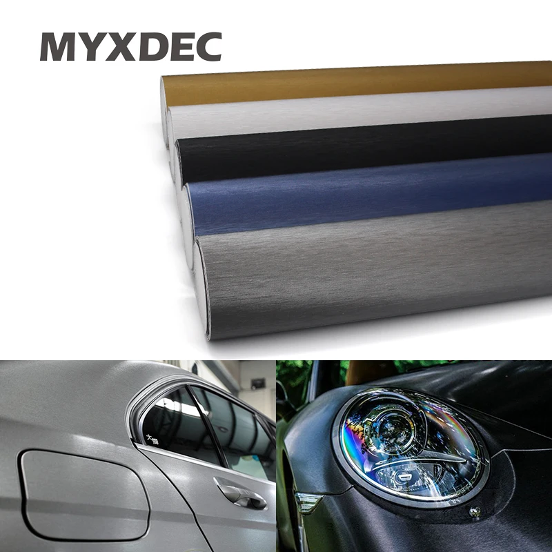 

152x30CM Plating Matte Drawing Vinyl Film Brushed Matt Car Wrap Sticker Waterproof Motocycle Phone Laptop DIY Decal Car-Styling