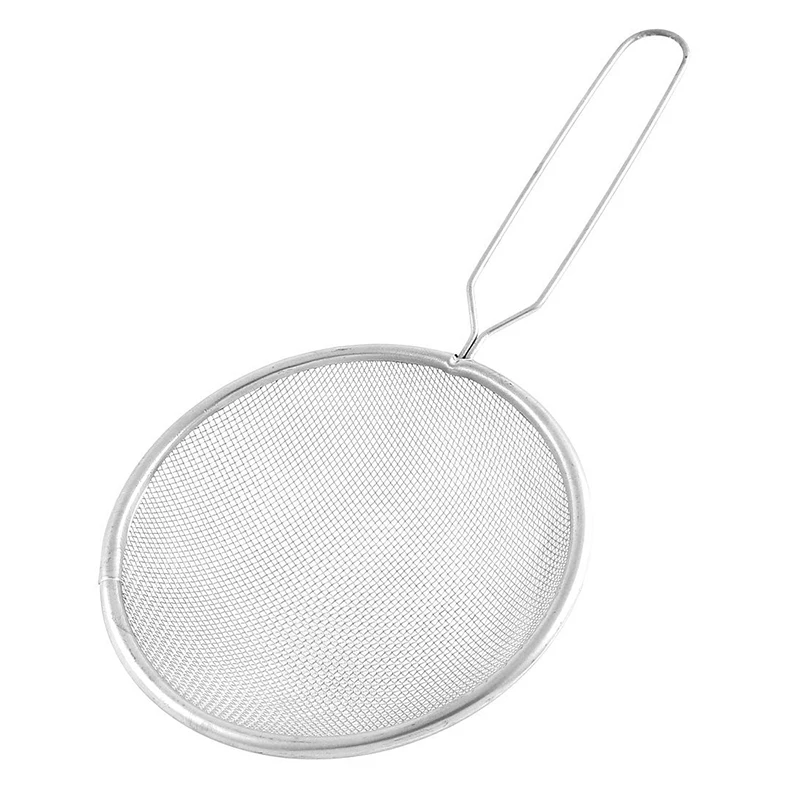 

NEW Fine Mesh Strainer Oil Colander Sieve Scoop 12cm Dia