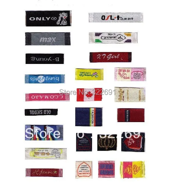 woven labels with own logo