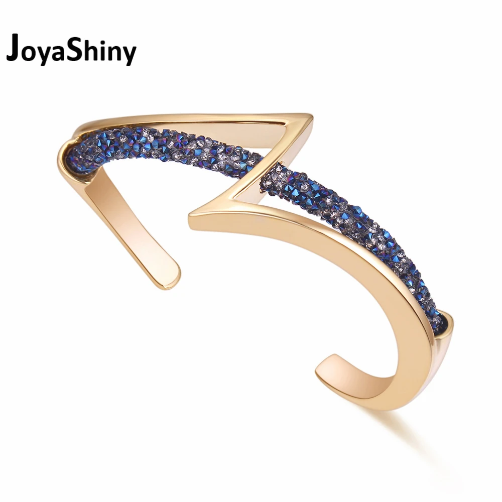 

Joyashiny Crystal From Swarovski Bracelets Bangles For Women 2018 New Luxury Bracelet Wedding Party Office Jewelry Girl Gift