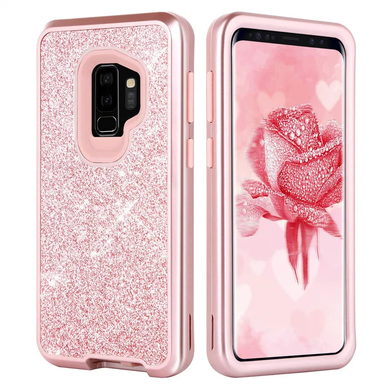 

Cute Glitter Case case for Samsung Galaxy S9 S10 Plus Note 9 Sparkle Luxury Bumper Case Protective Phone Cover for Galaxy S10E
