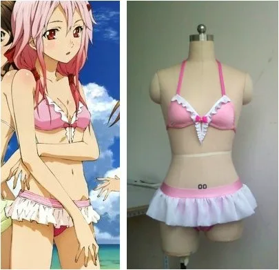 ギルティクラウンヒロイン楪いのりアニメコスプレビキニピンクカスタムメイド水着 Anime Cosplay Guilty Crowncosplay Anime Aliexpress