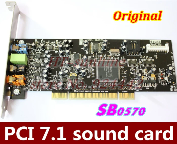 Original Pci7.1 Placa de Som Sb0570 Criativo Audigy se 64-bit Sb0570 Suporte para Win7 Win8