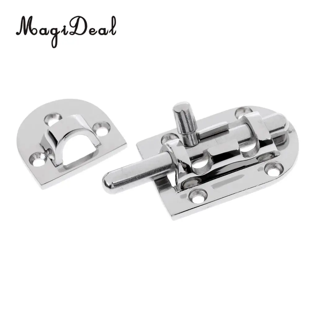 Heavy Duty 2x Canoe Kayak Boat Stainless Steel Slide Surface 3.7' Door Bolt Latch Hardware for Sailing Window Locking Door