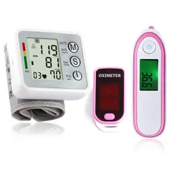 Медицинское оборудование семья Saturometro запястье кровяное давление монитор детский инфракрасный термометр для тела палец Пульсоксиметр