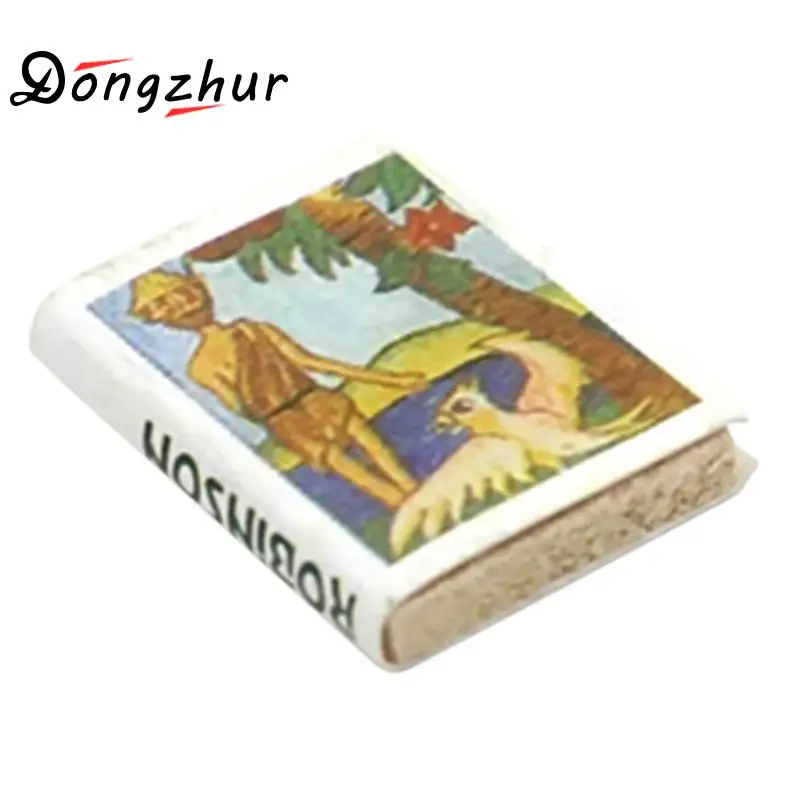 6pcs/Lot Dollhouse Miniature 1:12 Comic books Colorful Wooden Books Miniaturas Casa De Munecas 1:12 Dollhouse Kit Accessories