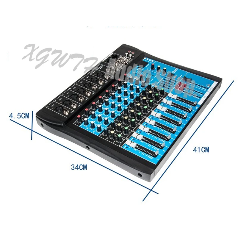 8 Channel Bluetooth DJ Mixer 16 DSP Effects Sound