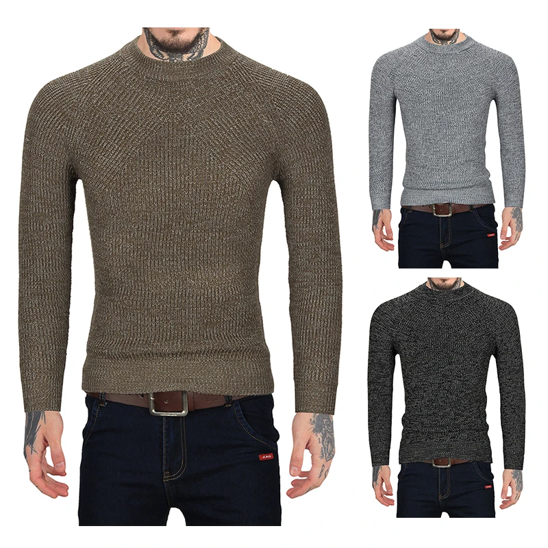 Hot Men O Neck high quality colors Sweaters Stylish Knitted Long Sleeve