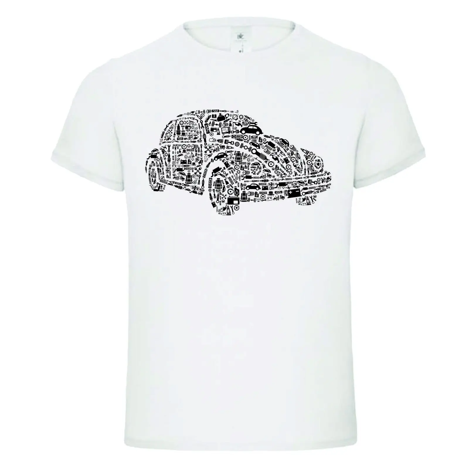 

Fashion 100% cotton Hot sale Summer classic beetle bug German car parts shapes funny t-shirt TEE birthday gift dtg Tee shirt