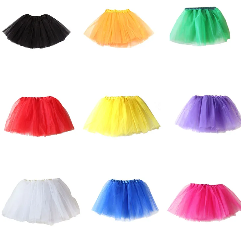 

Baby Girls Kids Clothes Solid Colors Tutu Skirt Princess Girl Party Tutus Tulle Pettiskirt Children Ballet Dance Skirts
