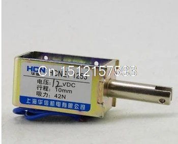 

12V 24V 10mm Stroke 42N force Electromagnet Solenoid HCNE1-1253
