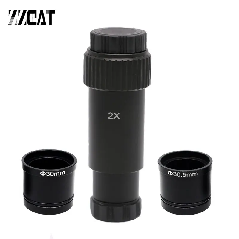 2X C-Mount Eyepiece Extra Lens Ocular Reduction Lenses Microscope Adapter for Electronice Camera Biological | Инструменты