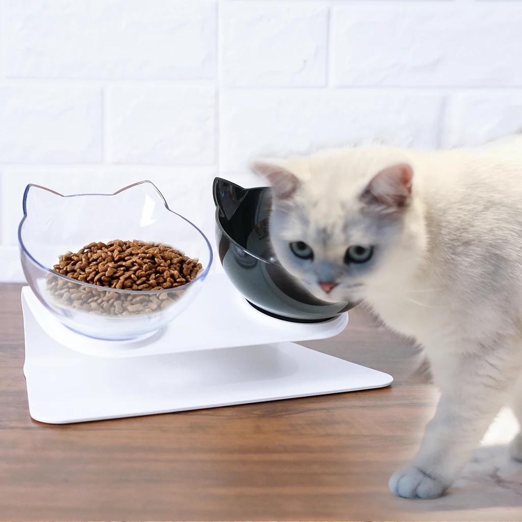 Товары для домашних животных Нескользящие миски для кошек и собак двойные миски с поднятым подставкой миски для еды и воды для кошек кормушки для собак миска для собак