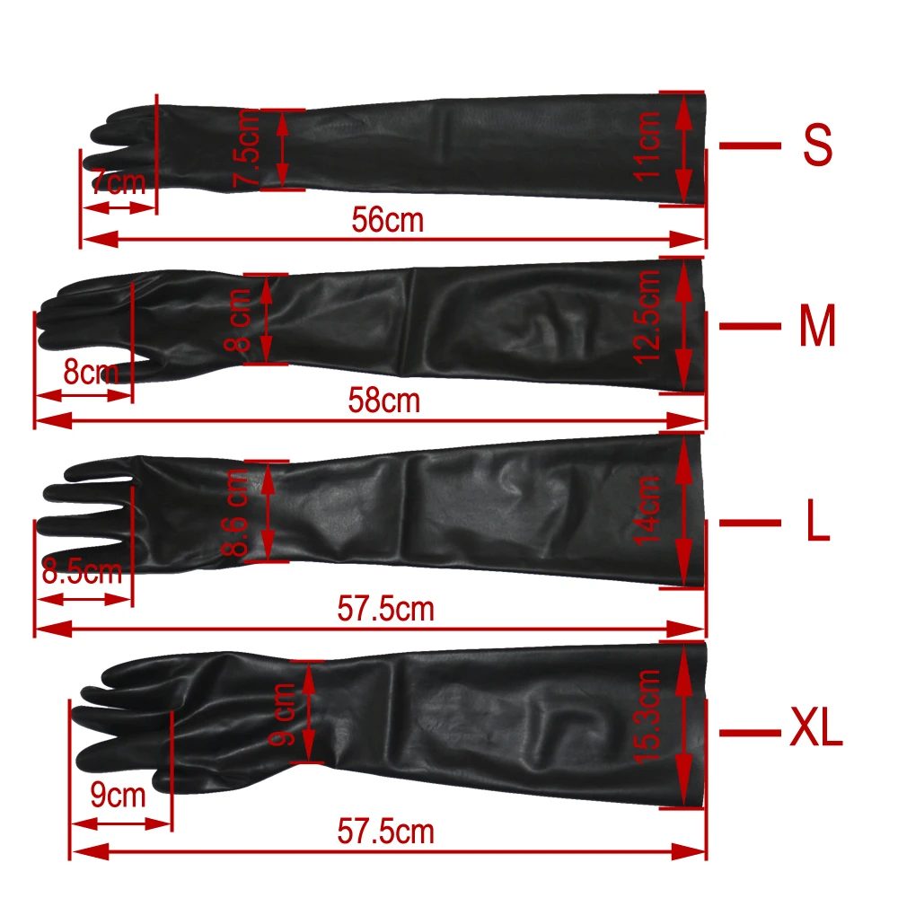 Длинные латексные перчатки Бесшовные черные для оперы|gloves for|gloves wristgloves gloves |