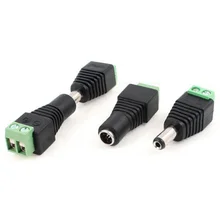 KSOL Новый Стиль 10 Шт. CCTV Камеры 2.1 мм х 5.5 мм Женский Мужской DC Power Plug Адаптер