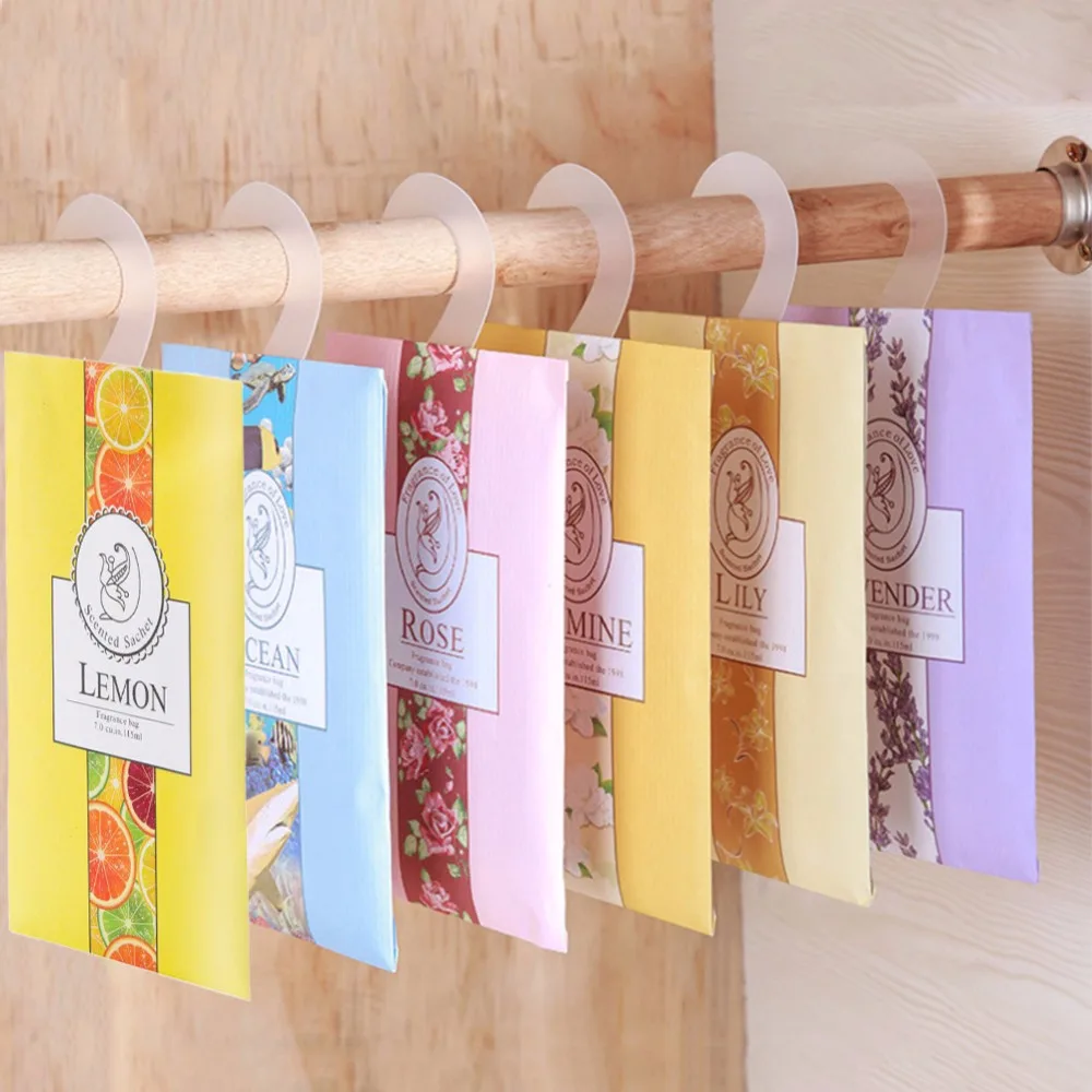 

1Pc Aromatherapy Natural Smell Incense Wardrobe Sachet Air Fresh Scent Bag Perfume Lavender Rose Jasmine Lily Flower #280260