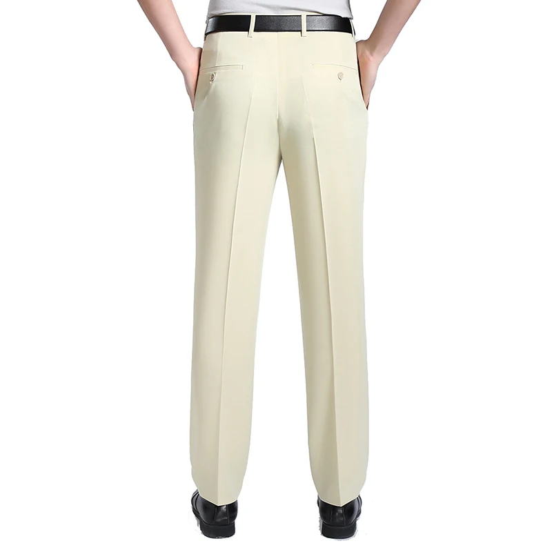 Ceny 2019 nowy 29 44 Big Size mężczyźni letnie biznesowe spodnie od garnituru wiosna jesień społeczne spodnie biurowe męskie męskie Slim Fit swobodne spodnie WFY10