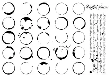 

Coffee stain Transparent Clear Silicone Stamp/Seal for DIY scrapbooking/photo album Decorative clear stamp A1137