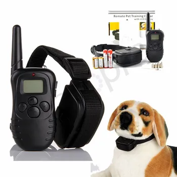 

Heropie 100LV LCD 300M Yard Level Waterproof Dog Training Behaviour Aids Electric Shock Vibration Remote Pet Dog Training Collar