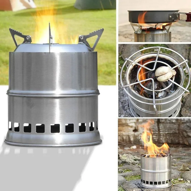 Portable Stainless Steel Outdoor Camping Cooking Picnic Burner Alcohol Stove