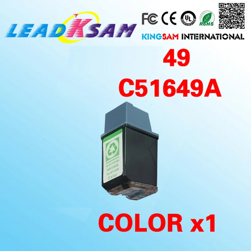 1 шт. сменный чернильный картридж для принтера 49 Desk Jet 660C/670C/672C | Компьютеры и офис