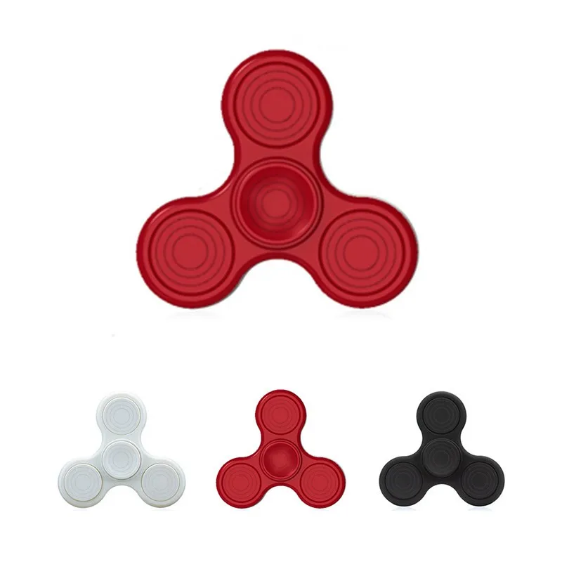 

3 Colors Finger Spinner Fidget ABS Plastic CUBE EDC Hand Spinner For Autism and ADHD Red/White/Black Funny Toys