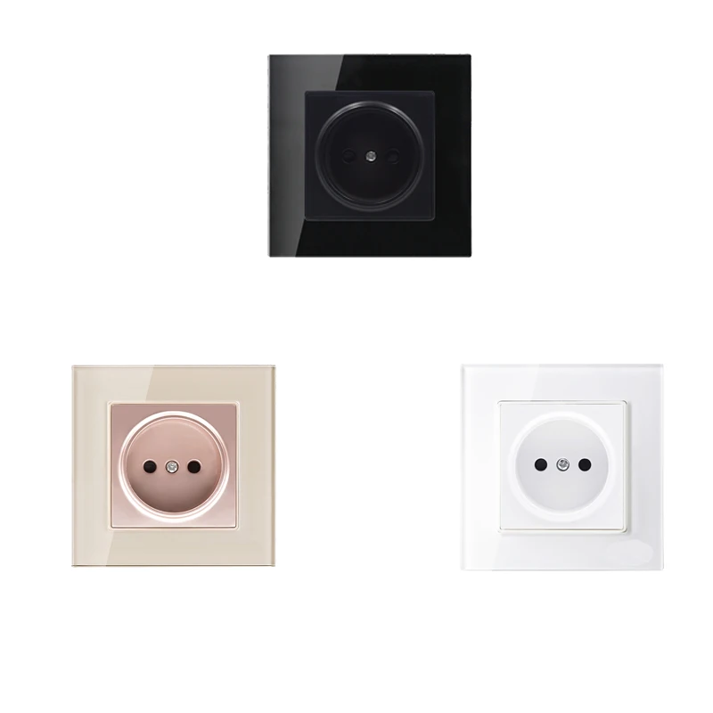 

EU Standard Home Dual Power Plug Socket Outlet, Wall Charger Adapter Standard Electrical Plug Socket Power Outlet,AC 220-250V