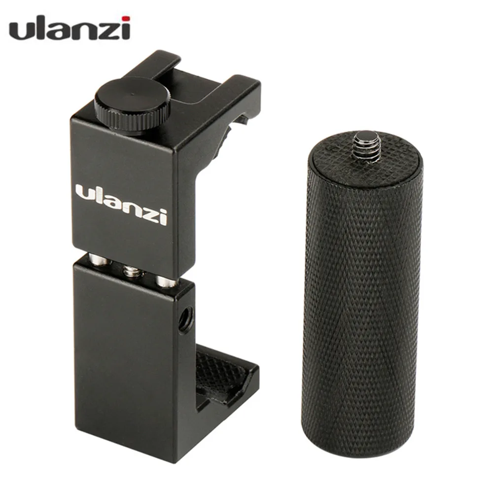 2019 Ulanzi Iron Man ST-02S Aluminium Smartphone Tripod Mount Stand Adapter Vertical Shooting for iPhone X 8plus Samsung Mobile |