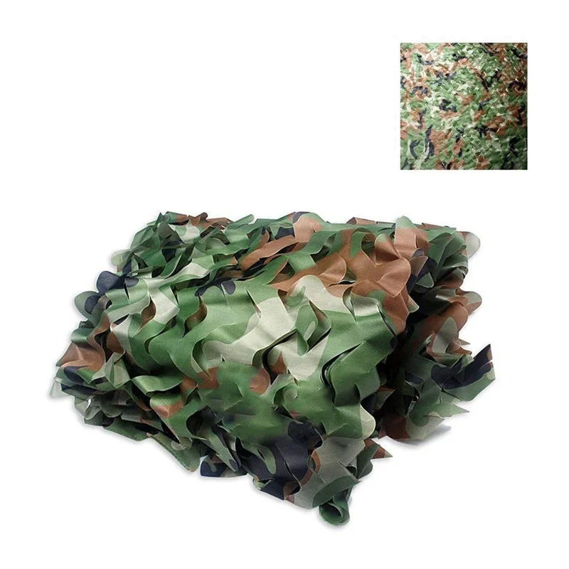 المحمولة 2*3 M التمويه صافي كامو في الهواء الطلق الصيد التخييم العسكرية خيمة الظل الجنبات الشمس المأوى الغابة الستائر سيارة -يغطي صافي