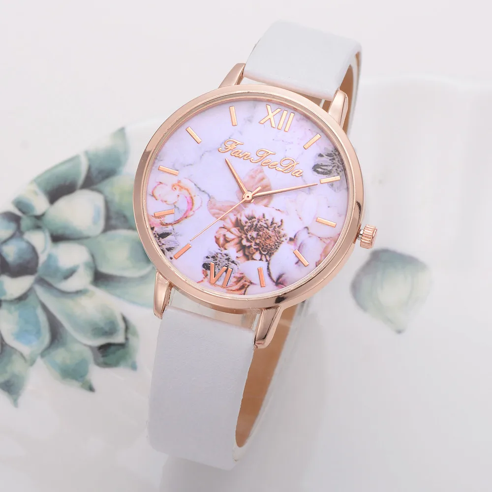 Женские наручные часы-браслет из розового золота с кожаным ремешком, женские часы под платье, женские кварцевые часы, Прямая поставка, Reloj Mujer, хит 999