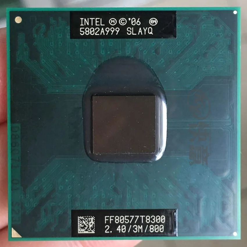 Процессор Intel Core 2 Duo T8300 cpu для ноутбука PGA 478 cpu исправно работает