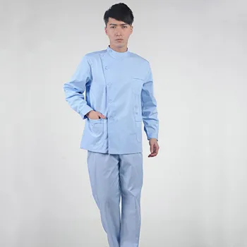 

Thick Autumn Winter Doctors Clothes Nurse Uniform Lab Coat Long Sleeve Drug Store Clothing Dentist Workwear Free Shipping